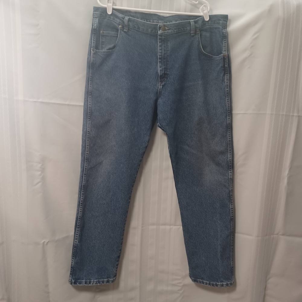 Wrangler Rugged Wear Mens Relaxed Fit Strt Leg Jeans Blue 40x32 (Measures 40x31)